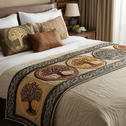Tree of Life Comfort Quilted Bed Runner NCU0PT8750