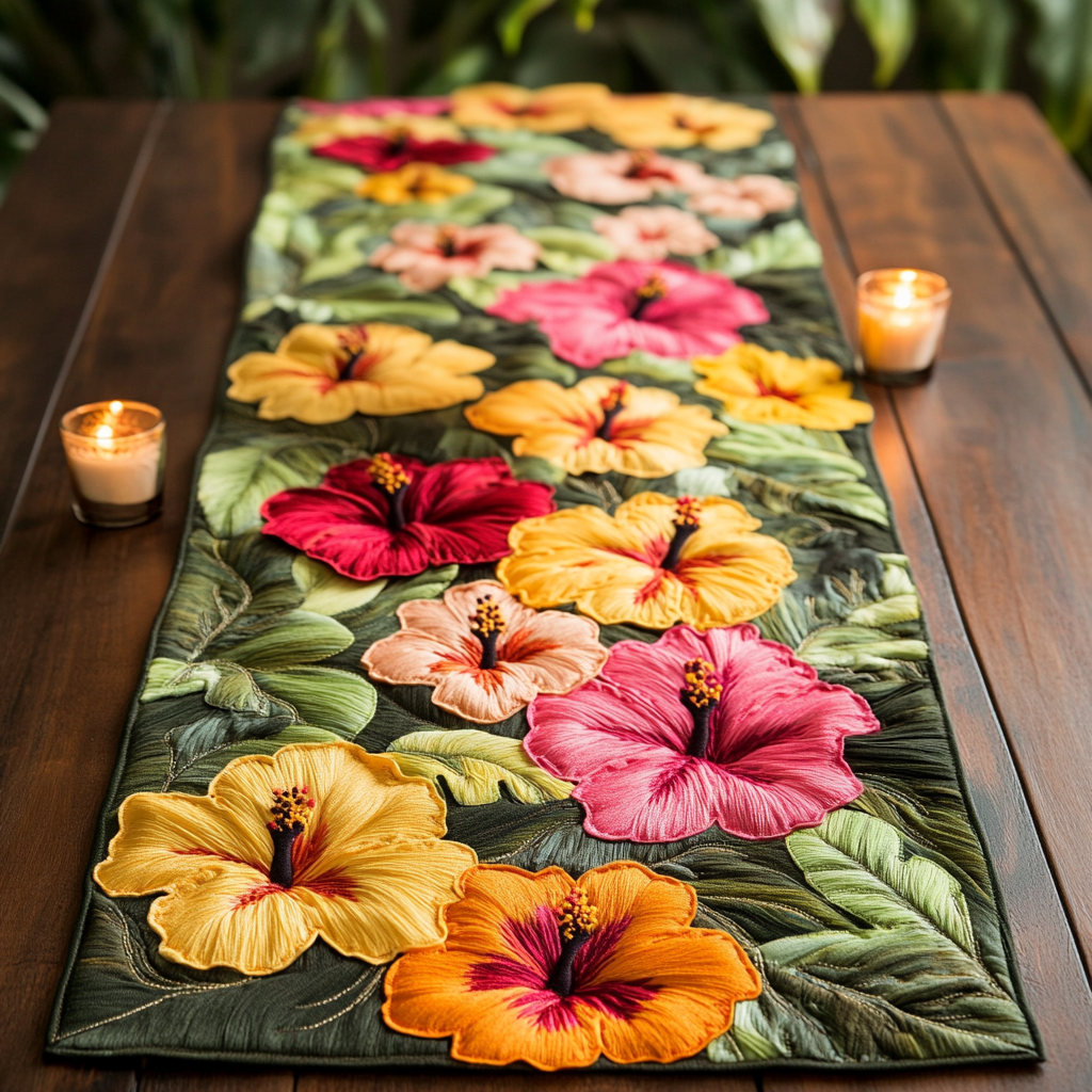 Lagoon Touch Quilted Table Runner NCU0NVH736