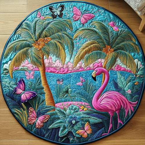 Tropical Paradise Quilted Round Mat NCU0NT4948