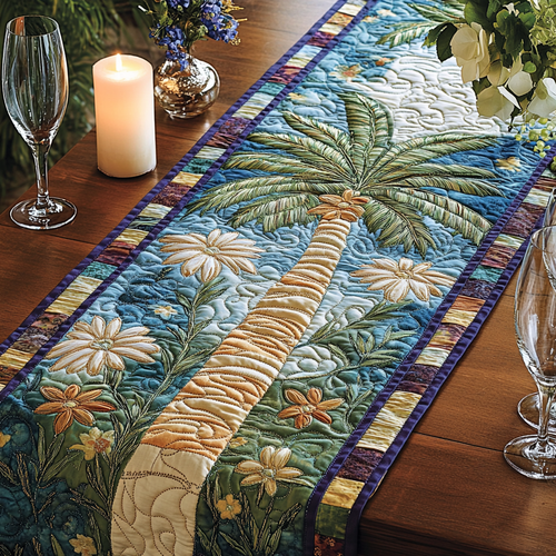 Tropical Trail Quilted Table Runner NCU0VH4892