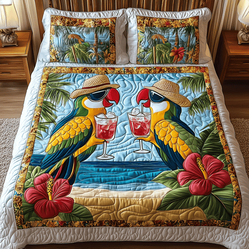 Tropical Vibes Quilted Bedding Set NCU0TH2608