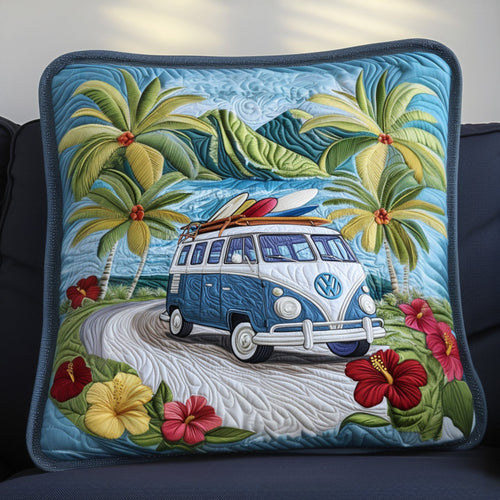 Tropical Wave Ride Quilted Pillow Case NCU0PT6168