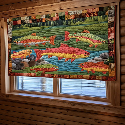 Trout Stream Treasures Quilted Valance NCU0PT4871