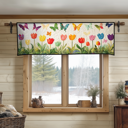 Tulip Dreams Quilted Valance NCU0VH3783