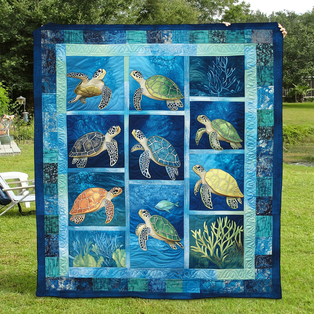 Turtle Bay Comfort Quilted Blanket NCU0TL1034