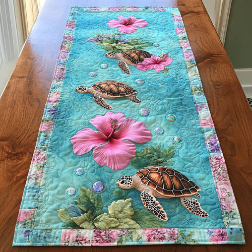 Turtle Dream Quilted Table Runner NCU0DK8238