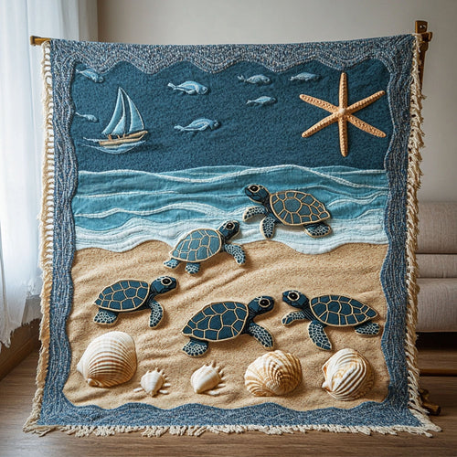 Turtle Dream Woven Sofa Blanket NCU0PT4953