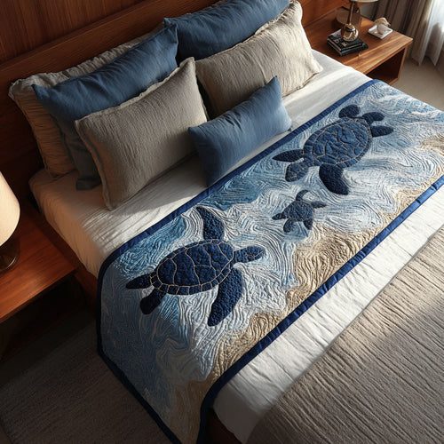 Turtle Dreams Quilted Bed Runner NCU0PT8023