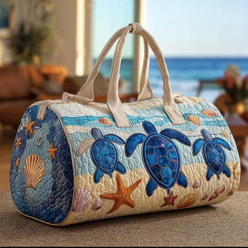 Turtle Journey Quilted Duffle Bag NCU0DK9809