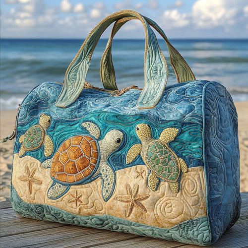 Turtly Cute Quilted Duffle Bag NCU0PT8969