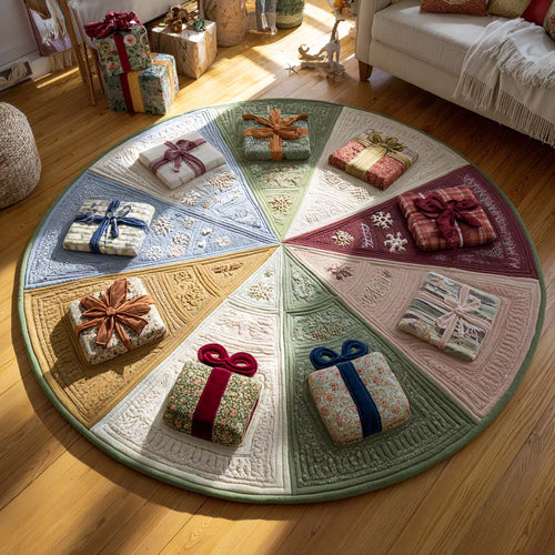 Twelve Gifts Quilted Round Mat NCU0XD586