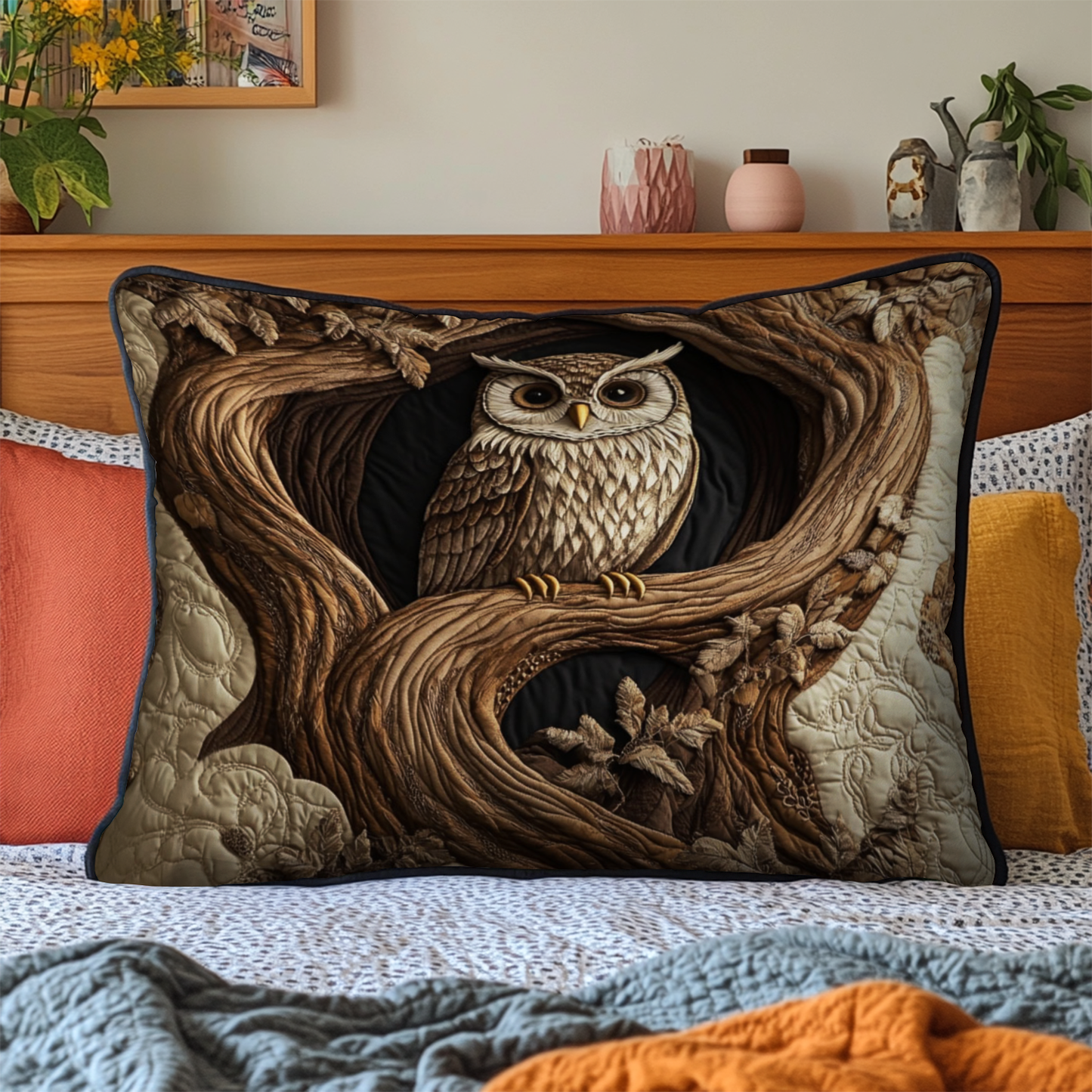 Twilight Wisdom Quilted Bedding Pillow Case NCU0NT3575