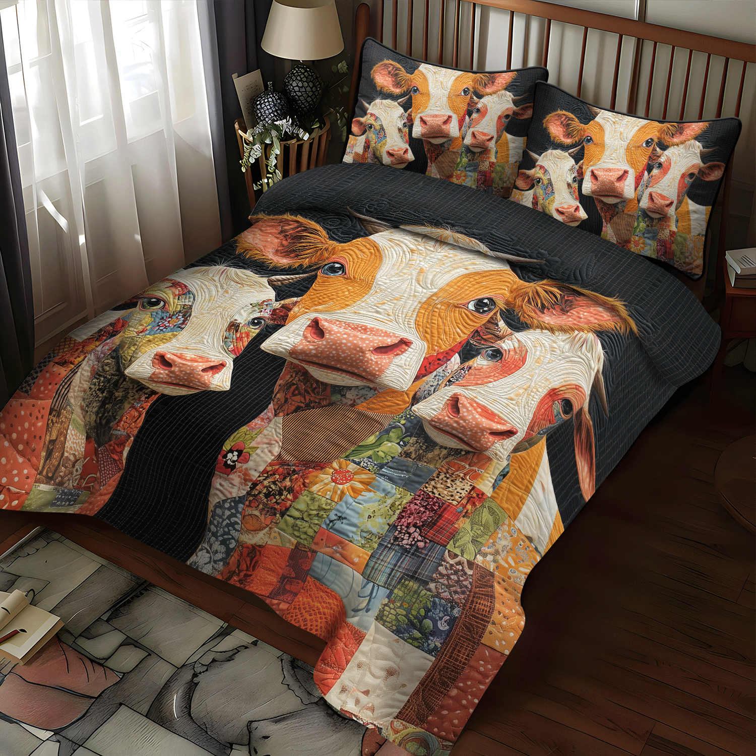 Happy Pup Moments 3-Piece Quilted Bedding Set NCU0NNT2677