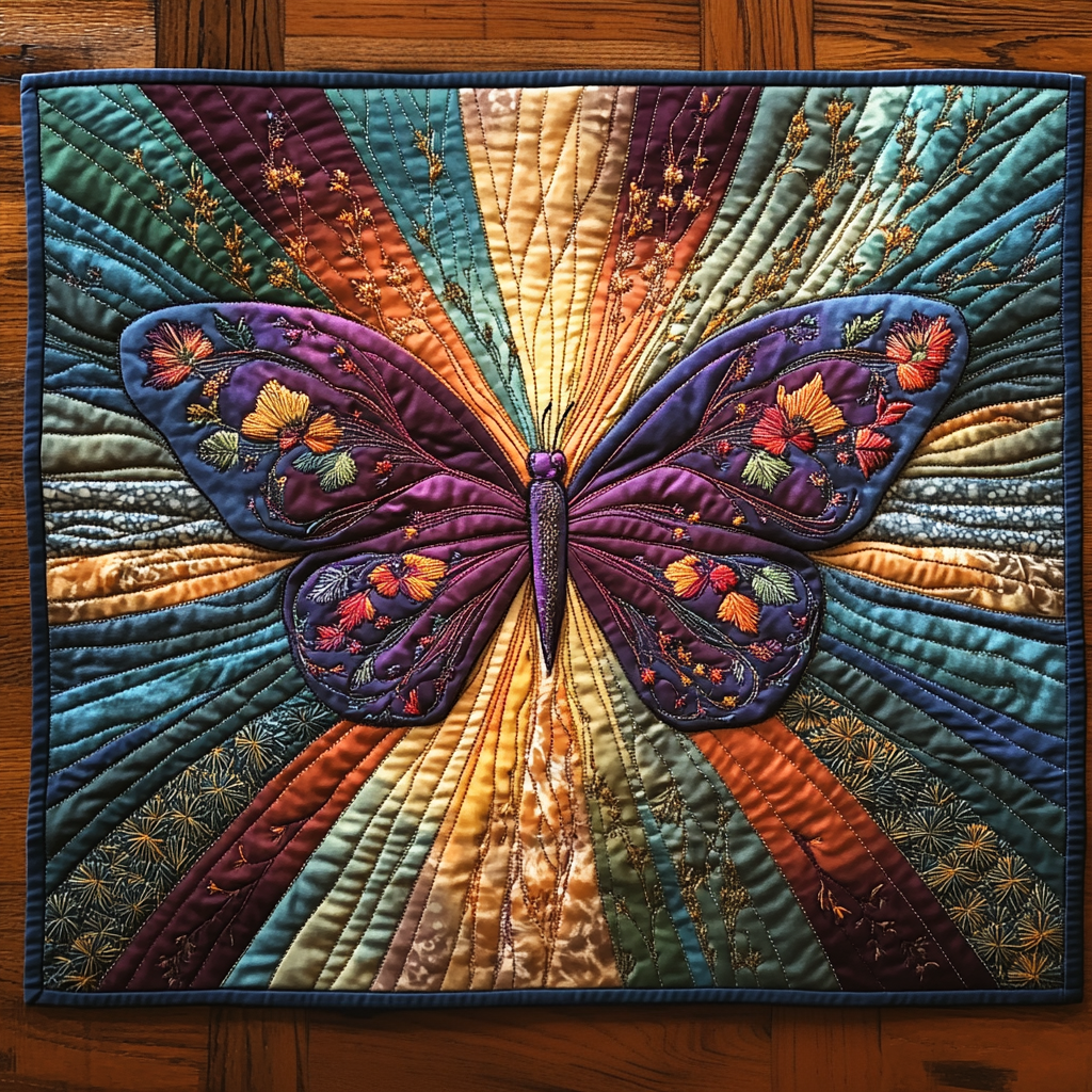 Velvet Wings Quilted Place Mat NCU0DV3234