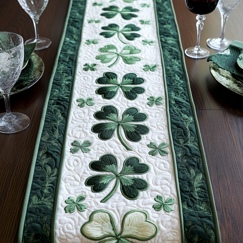 Verdant Bliss Quilted Table Runner NCU0VH2537