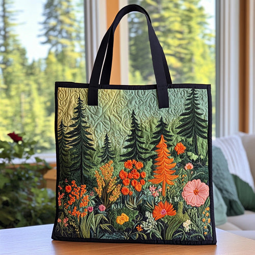 Verdant Peace Quilted Tote Bag NCU0DV6741