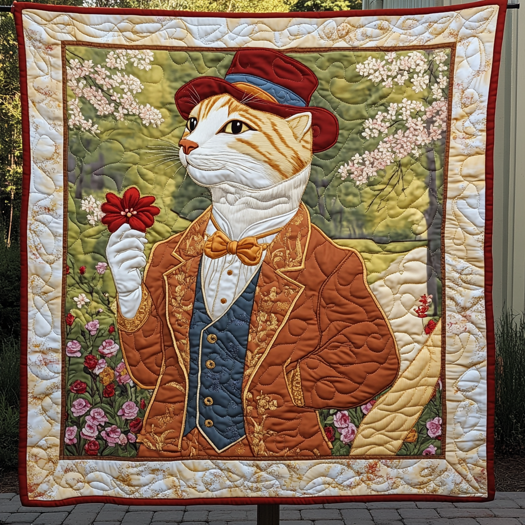 Fluffy Whisker Charm Quilted Blanket NCU0PT1883