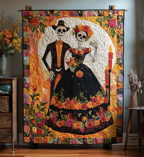 Viva La Muerte Quilted Blanket NCU0PT8546