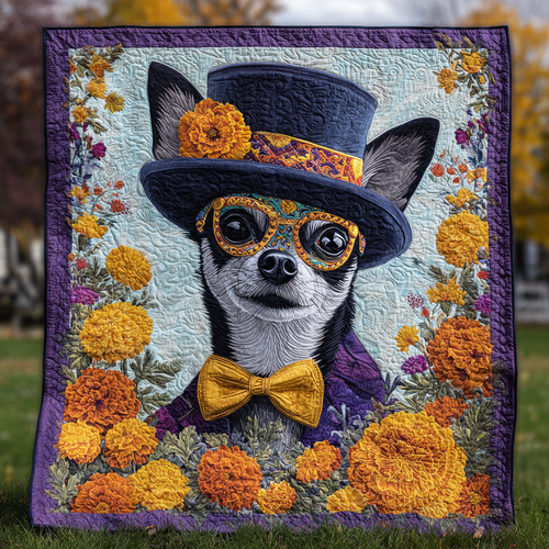 Viva la Chihuahua Quilted Blanket NCU0PT8545