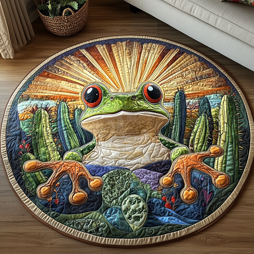Western Leap Quilted Round Mat NCU0DV5592