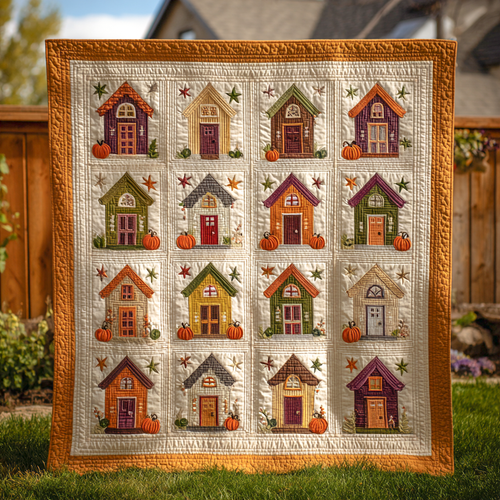 Whimsy House Quilted Blanket NCU0XD049