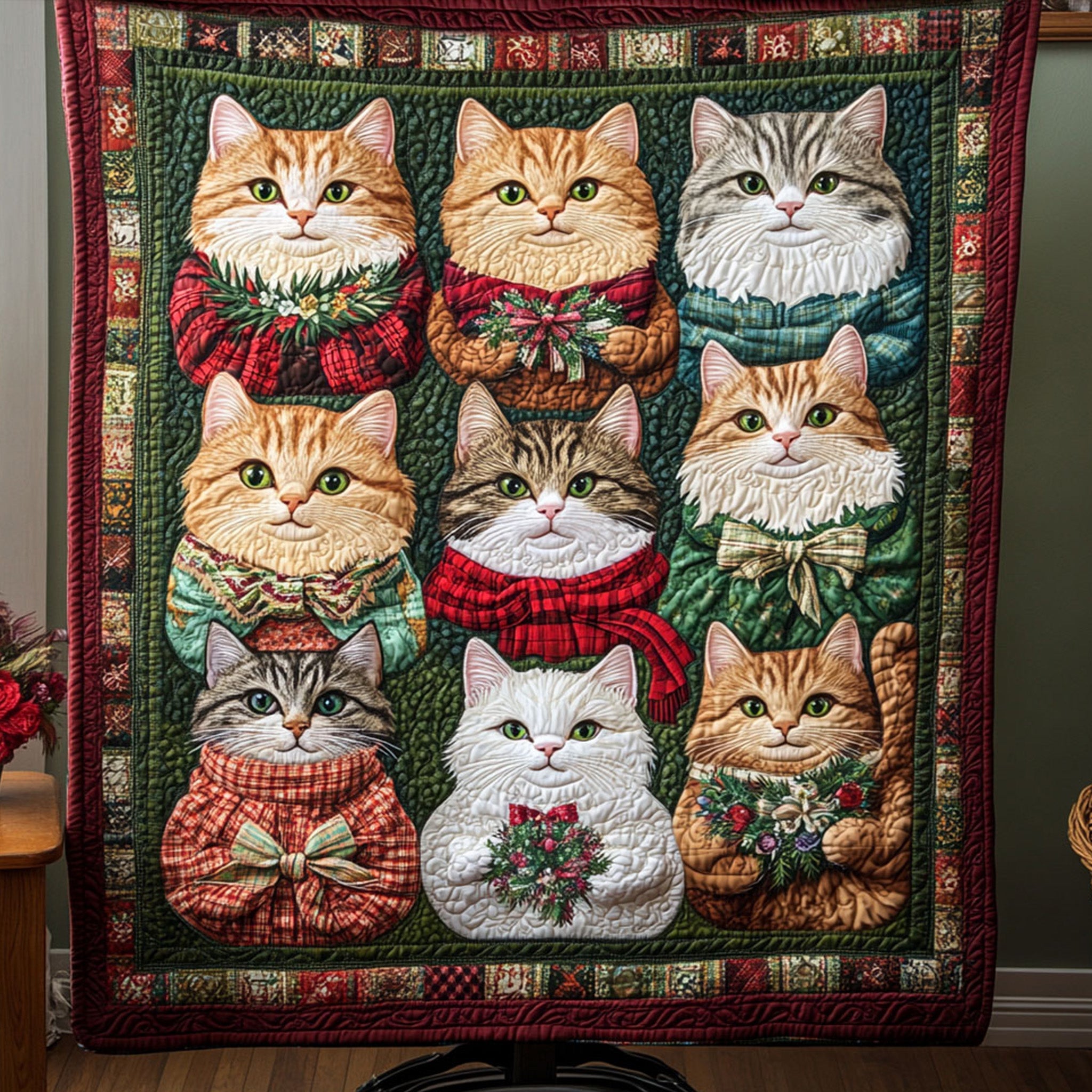 Wiener Dog Wonderland Quilted Blanket NCU0TL1781