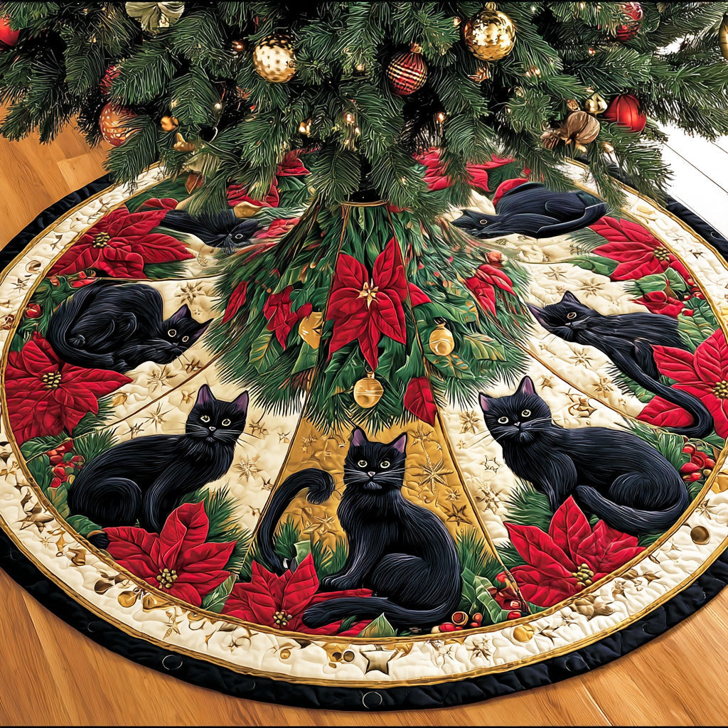 Whispering Moon Christmas Quilted Tree Skirt NCU0TD1229