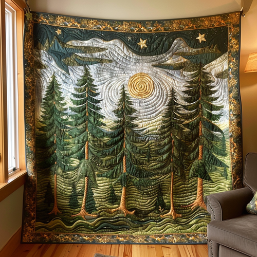 Whispering Pines Quilted Blanket NCU0DV5797