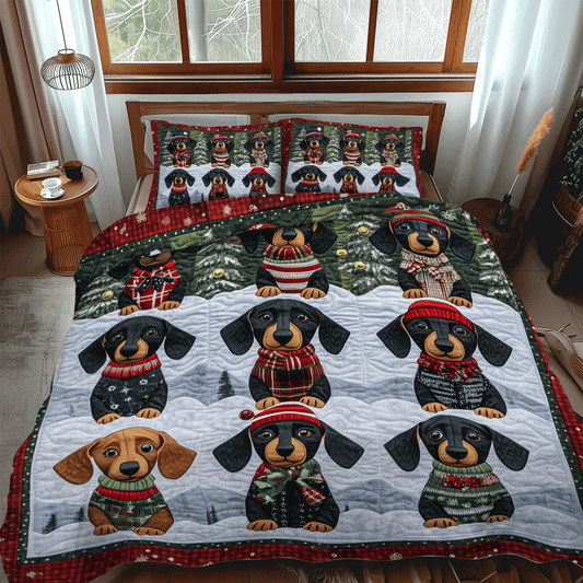 Wiener Winter 3-Piece Quilted Bedding Set NCU0TH1672