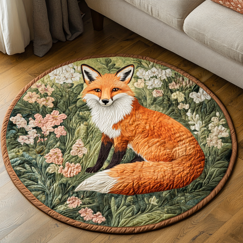 Wild Bloom Quilted Round Mat NCU0VH4881