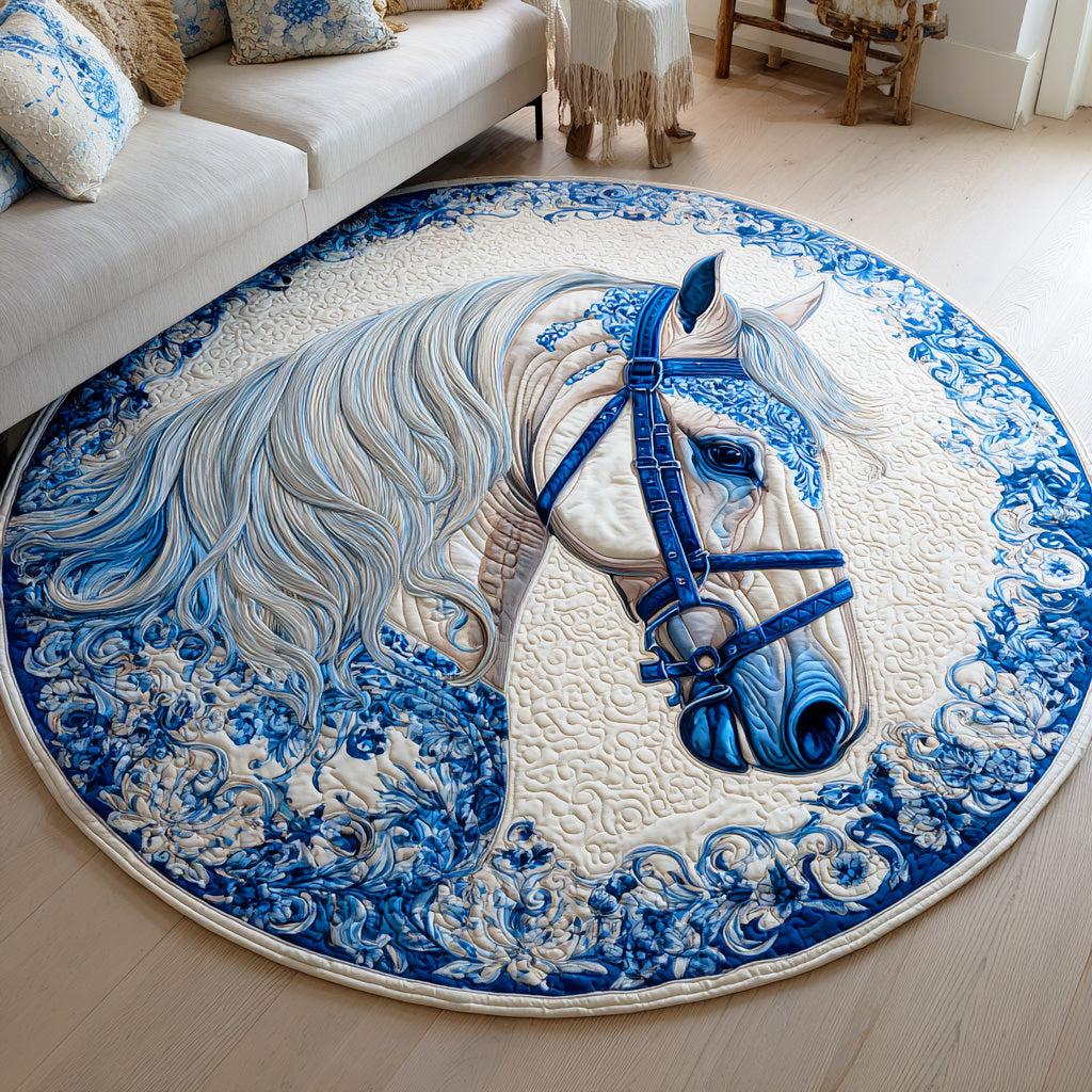 Wild Horizon Path Quilted Round Mat NCU0TD992