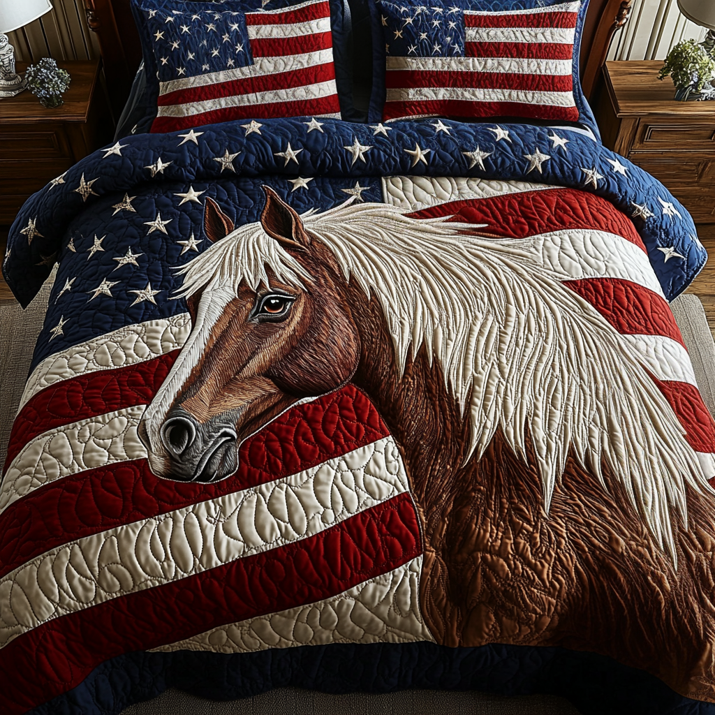 Wild Liberty 3-Piece Quilted Bedding Set NCU0VH4215 – Vantique