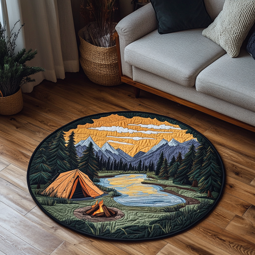 Wilderness Bliss Quilted Round Mat NCU0DK5659