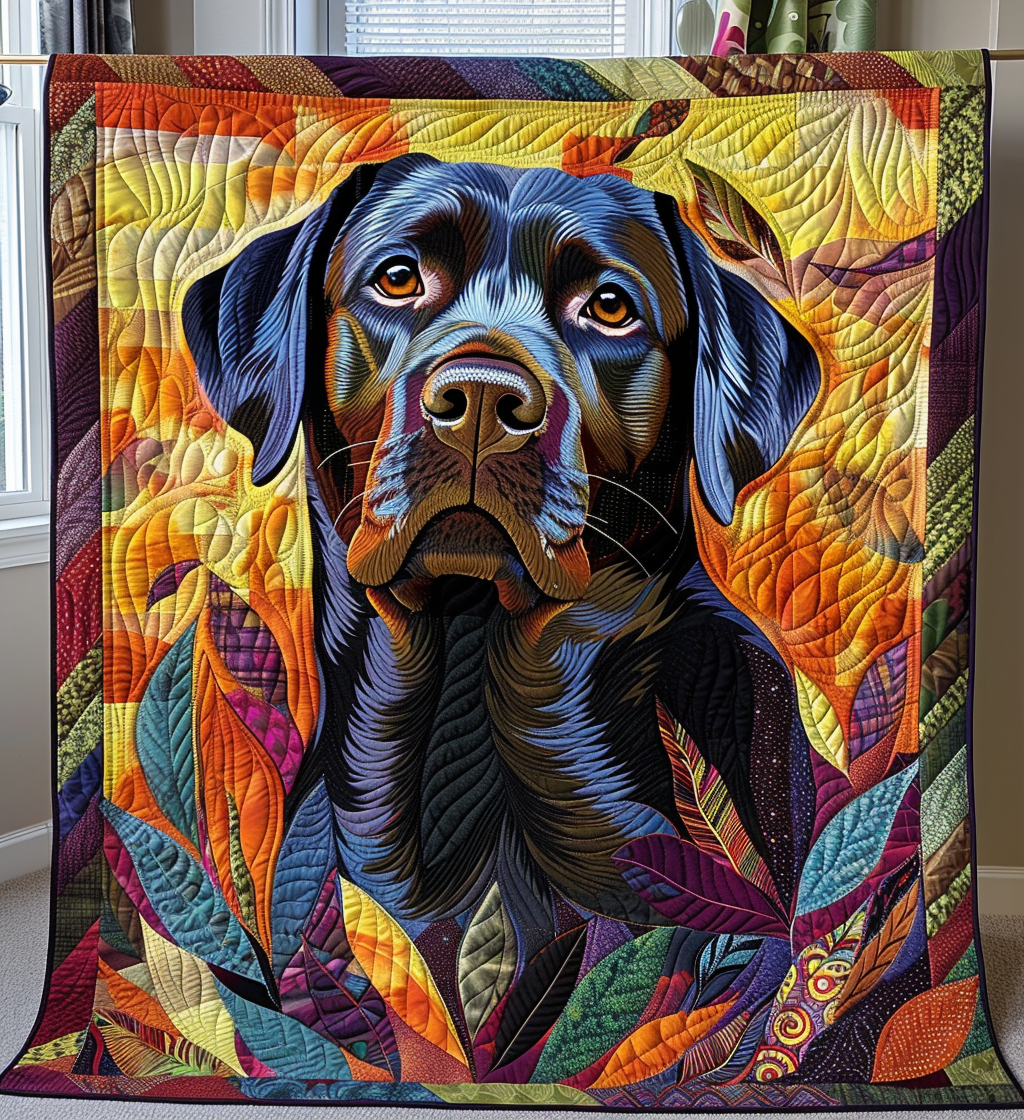 Spaniel Woodland Adventure Quilted Blanket NCU0PT1740 main image 1