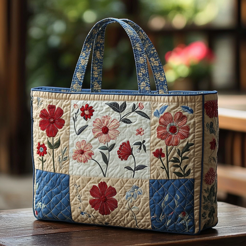 Wildflower Lane Quilted Tote Bag NCU0DK9425