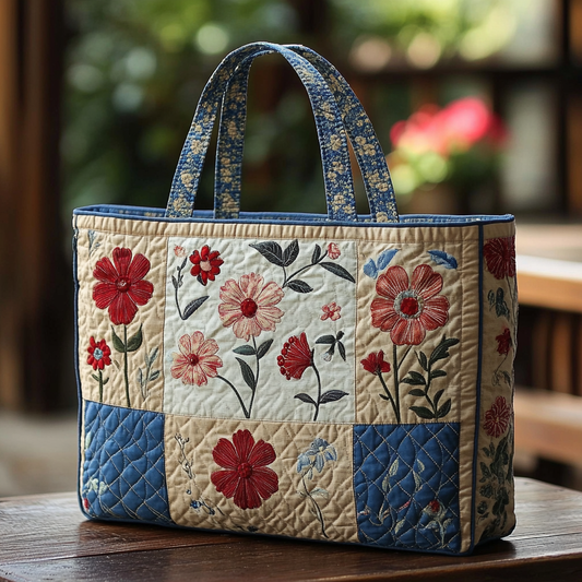 Wildflower Lane Quilted Tote Bag NCU0DK9425