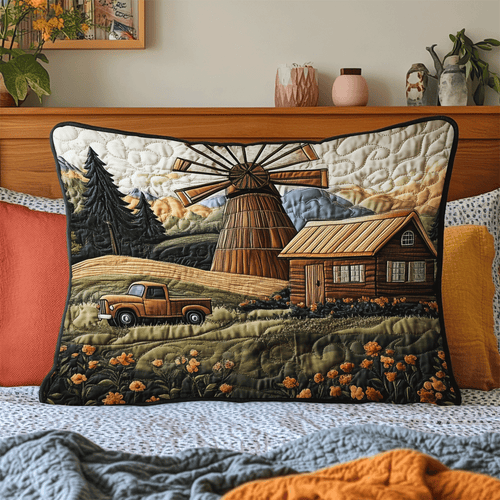 Windmill Serenity Quilted Bedding Pillow Case NCU0DV5331