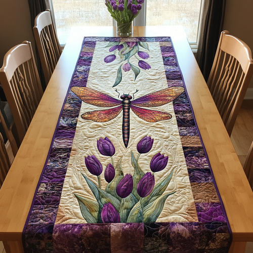 Winged Beauty Quilted Table Runner NCU0DK7323