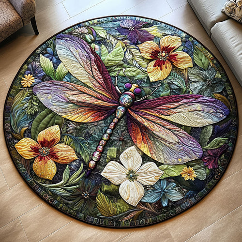 Winged Harmony Quilted Round Mat NCU0PT3895