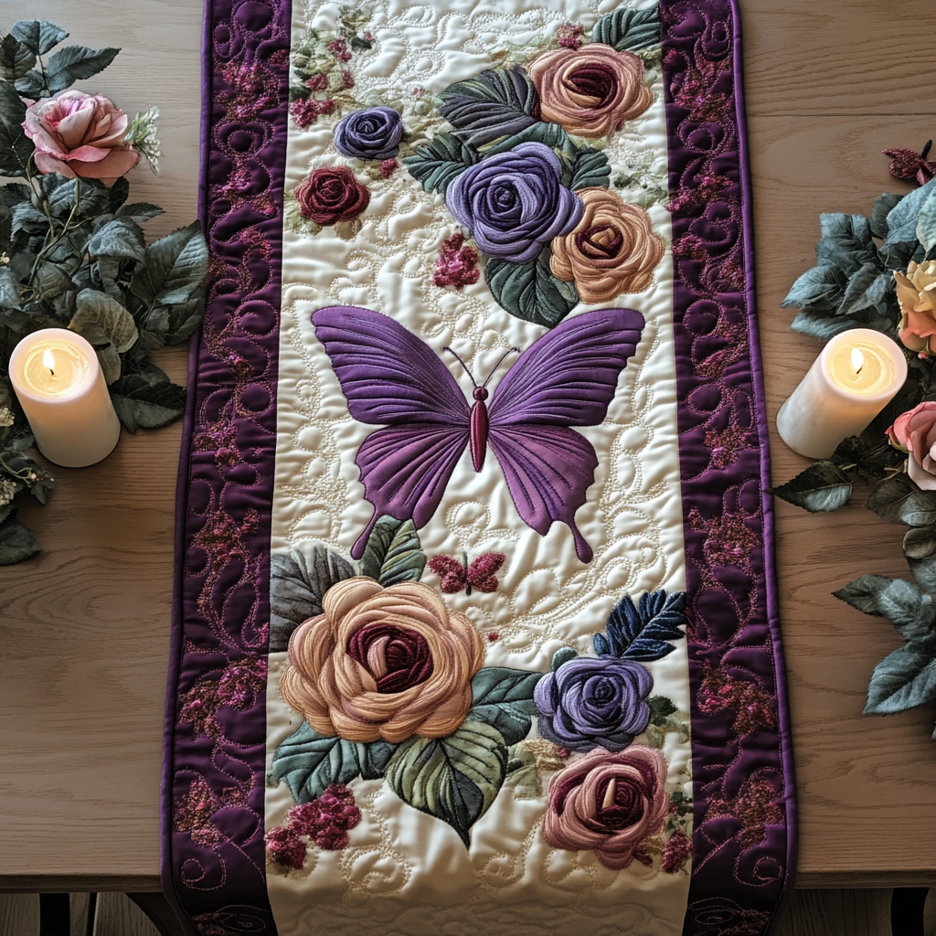 Wings of Charm Quilted Table Runner NCU0VH2104 – Vantique