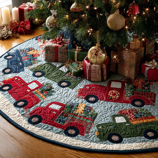 Winter Bless Christmas Quilted Tree Skirt NCU0NT10510