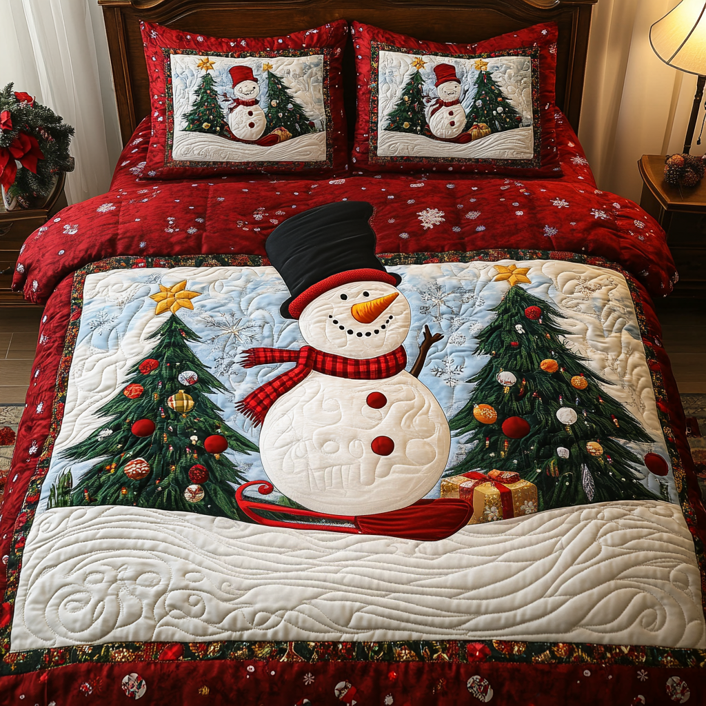 Winter Glow 3-Piece Quilted Bedding Set NCU0TL2273