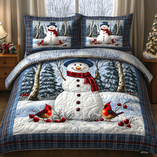 Winter Glow 3-Piece Quilted Bedding Set NCU0DV1770
