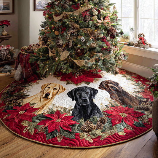 Winter Guardian Christmas Quilted Tree Skirt NCU0DV8266