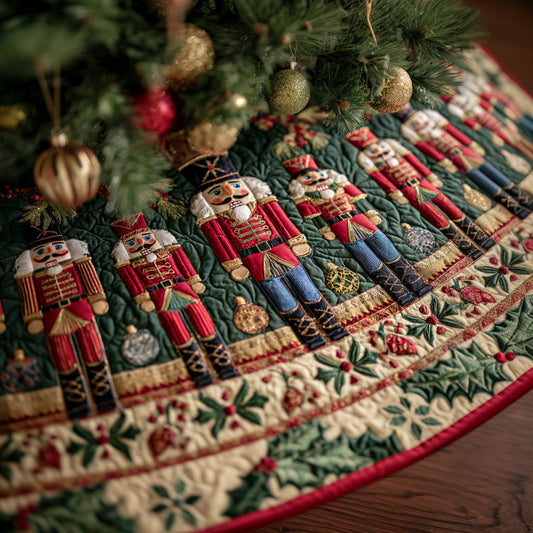 Winter Sentinel Quilted Christmas Tree Skirt NCU0DV7902