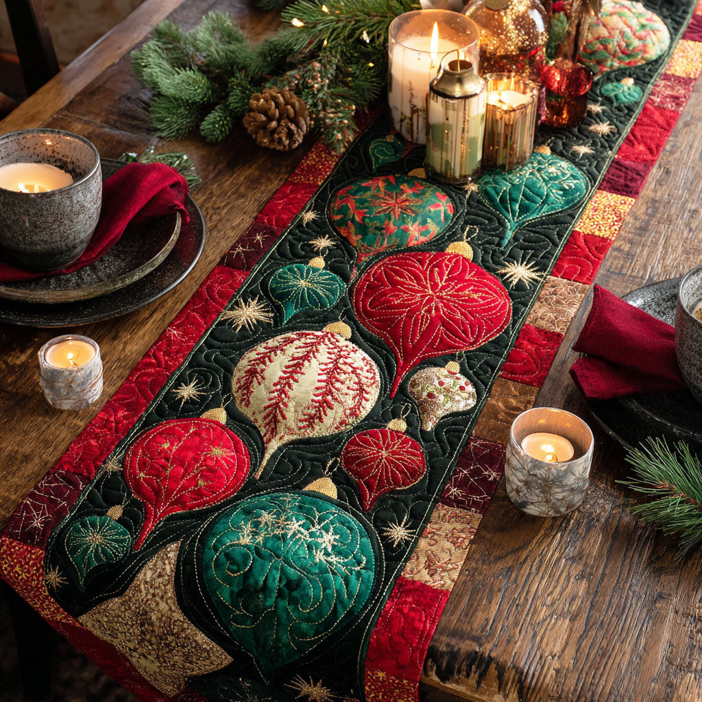 Midnight Star Quilted Table Runner NCU0DQQ0524