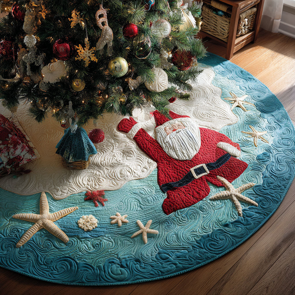 Winter Tide Blessings Christmas Quilted Tree Skirt NCU0PT10089