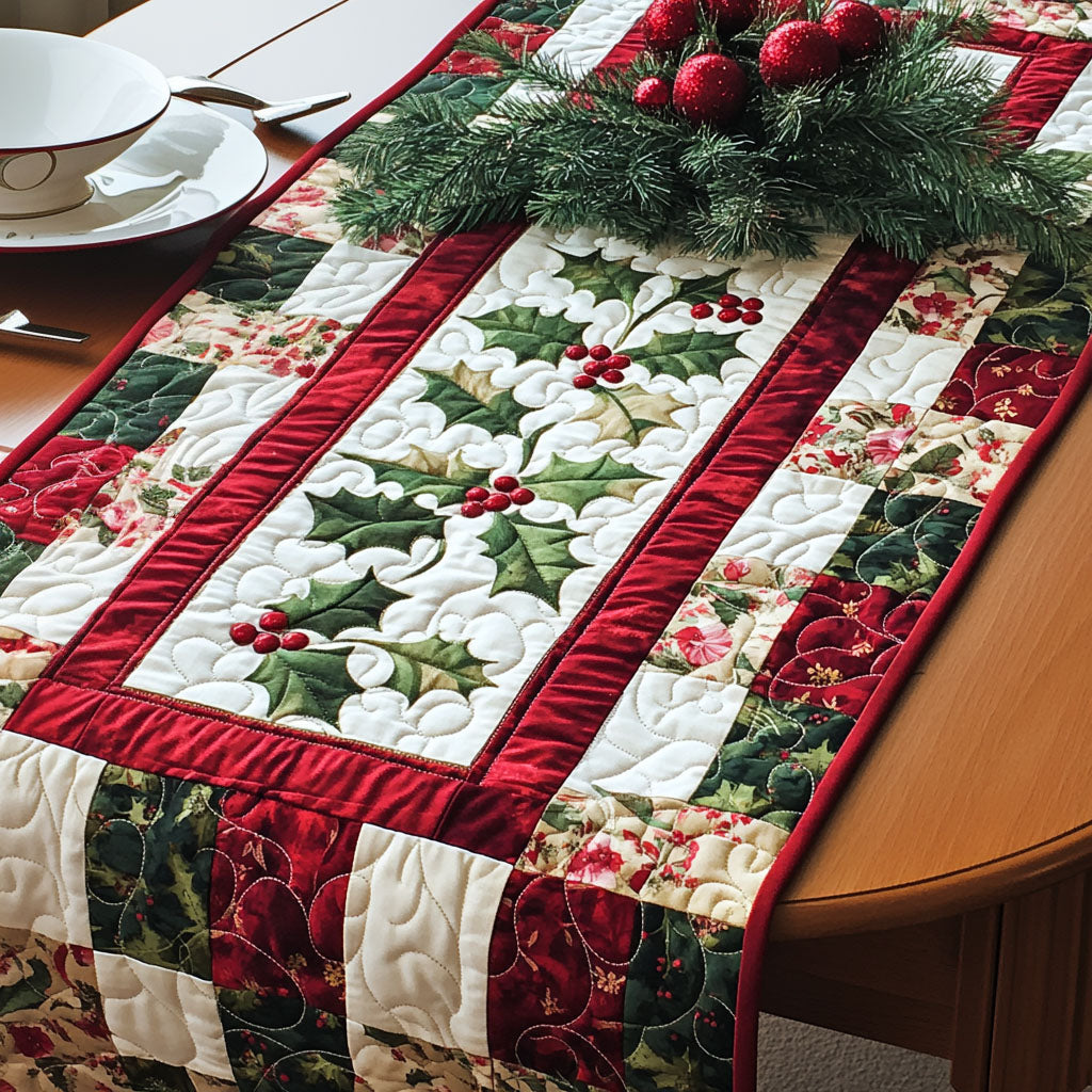 Winter Branch Companions Quilted Table Runner NCU0NXD802 main image 0