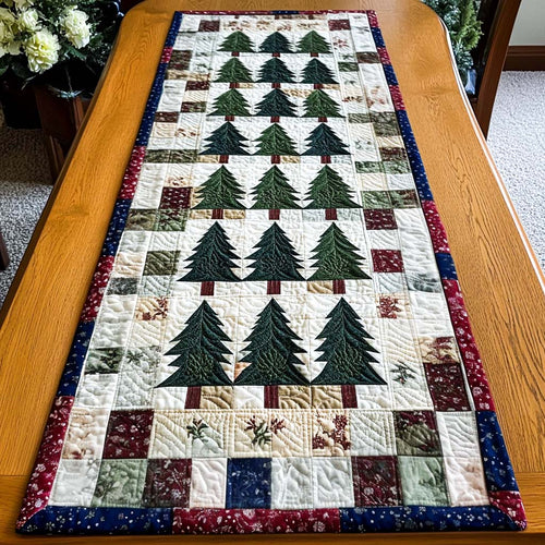 Winter Woods Delight Quilted Table Runner NCU0NT1923