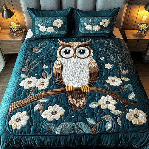 Wisdom Keeper 3-Piece Quilted Bedding Set NCU0NT2548